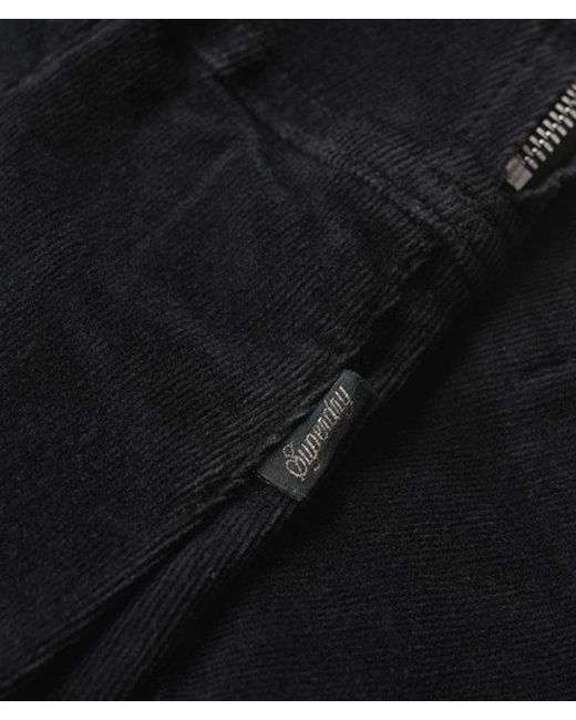 Superdry Black & Co Vintage Cord Pleated Mini Skirt