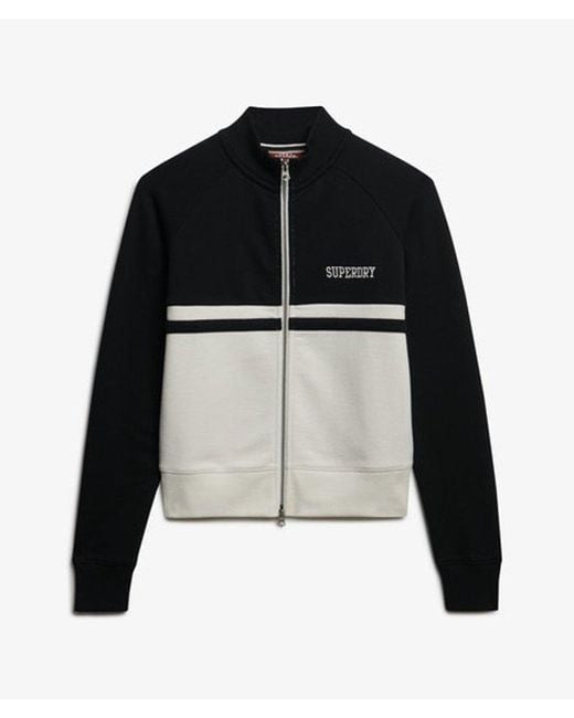 Superdry Black & Co Athletic Essentials Zip Through Track Top