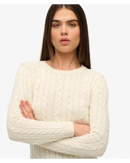 Superdry Green & Co Essentials Slim Cable Jumper