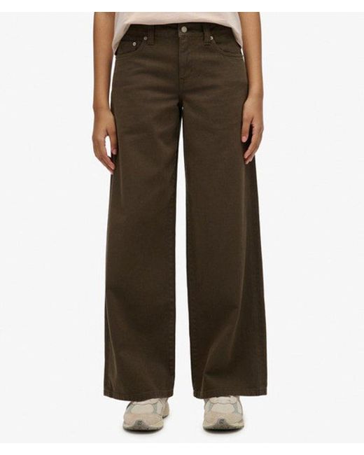 Superdry Natural & Co Mid Rise baggy Pants