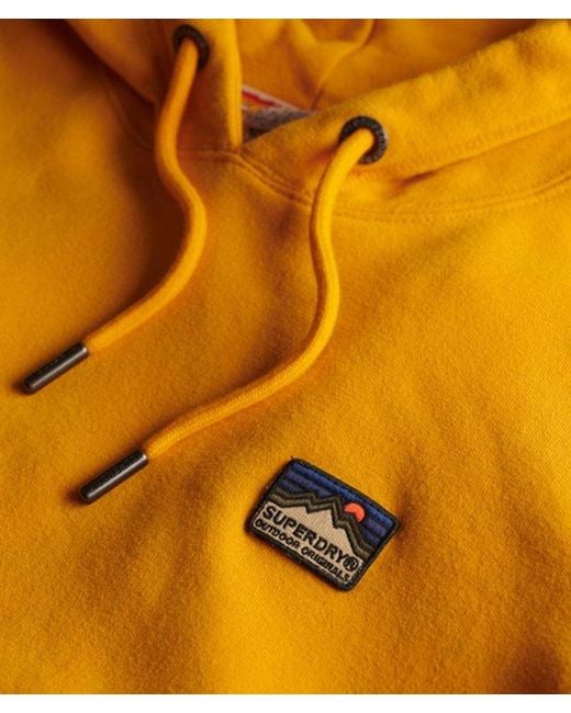 Superdry Yellow Great Outdoors Embroidered Hoodie