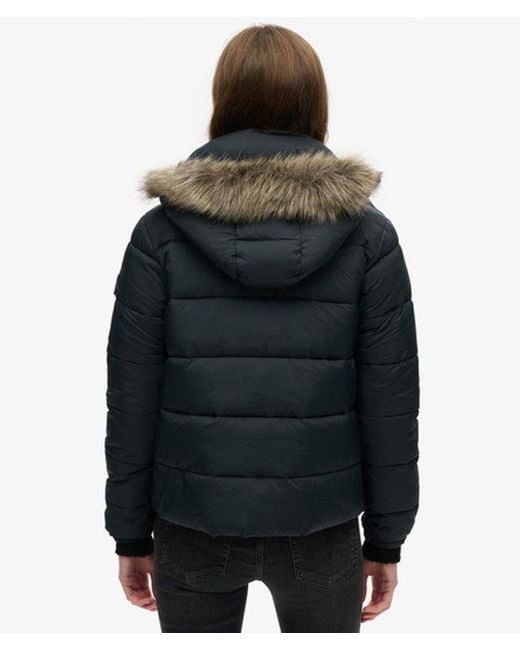 Superdry Blue & Co Hooded Mid Layer Short Jacket