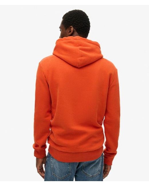 Superdry Red Leather & Boot Co Script Hoodie for men