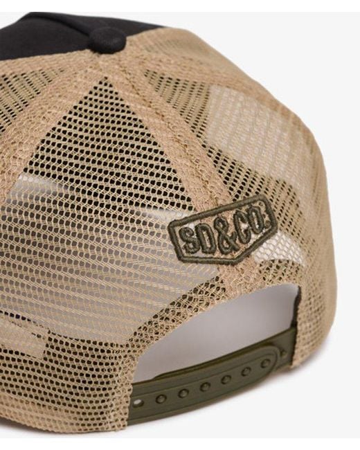 Superdry Black Mesh Trucker Cap