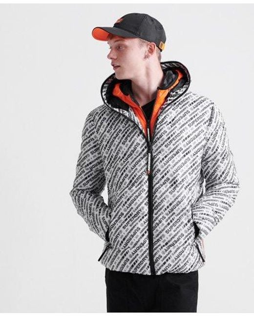 Superdry Street Line Puffer Jacket in White for Men | Lyst Canada