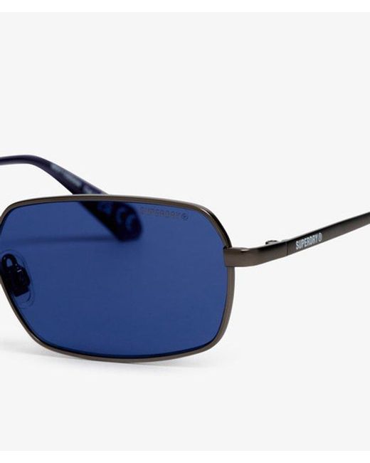 Superdry Blue & Co Metal Rectangle Sunglasses
