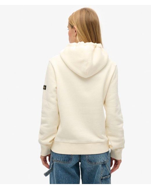 Superdry Natural & Co Embellished Vintage Logo Graphic Hoodie
