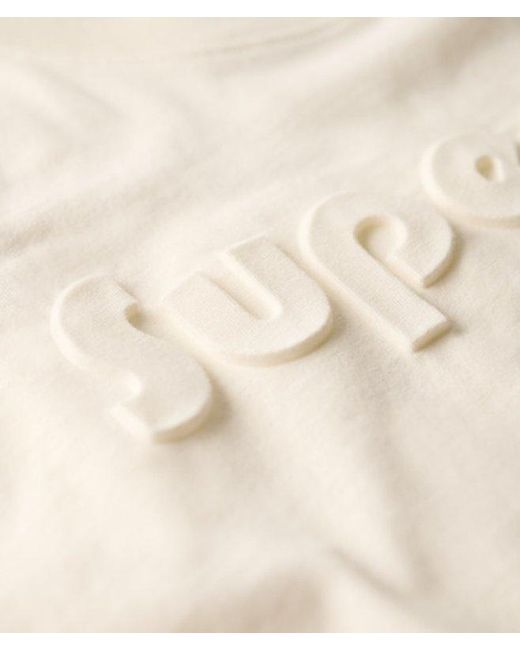 Superdry White & Co Embossed Logo Relaxed T-shirt