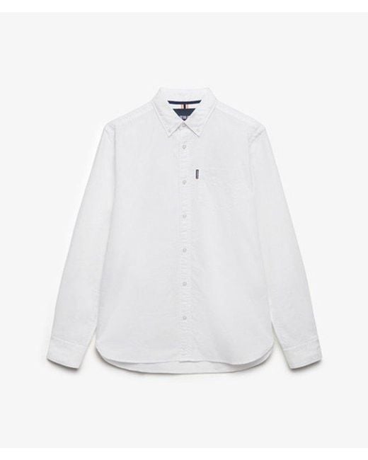 Superdry White & Co Essential Oxford Long Sleeve Shirt for men