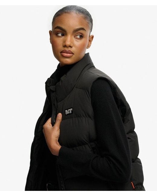 Superdry Black Sports Puffer Gilet