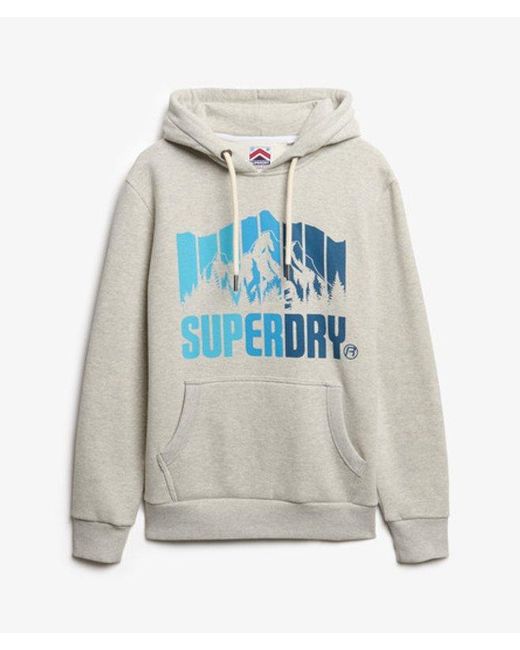 Superdry Blue Mountain Hoodie for men