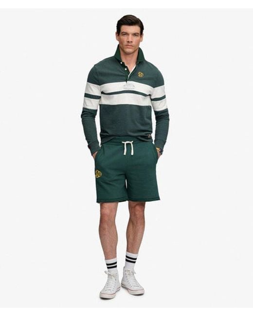 Superdry Green & Co Vintage Athletic Fives Shorts for men