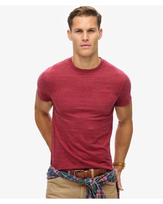Superdry Red & Co Essential Logo T-shirt for men