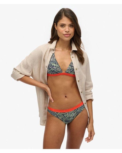Femme Bas De Bikini Classique Imprimé Taille Superdry en coloris Natural