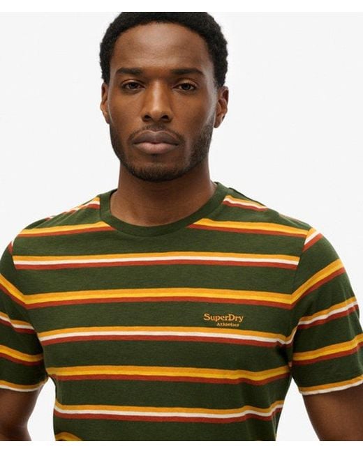 Superdry Green & Co Essentials Stripe T-shirt for men