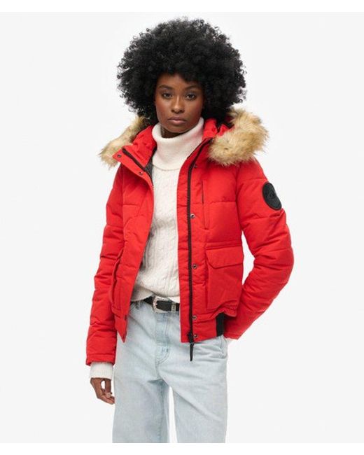 Superdry Red & Co Everest Bomber Jacket