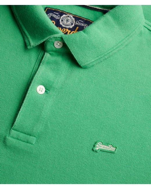 Superdry Green & Co Classic Pique Polo Shirt for men
