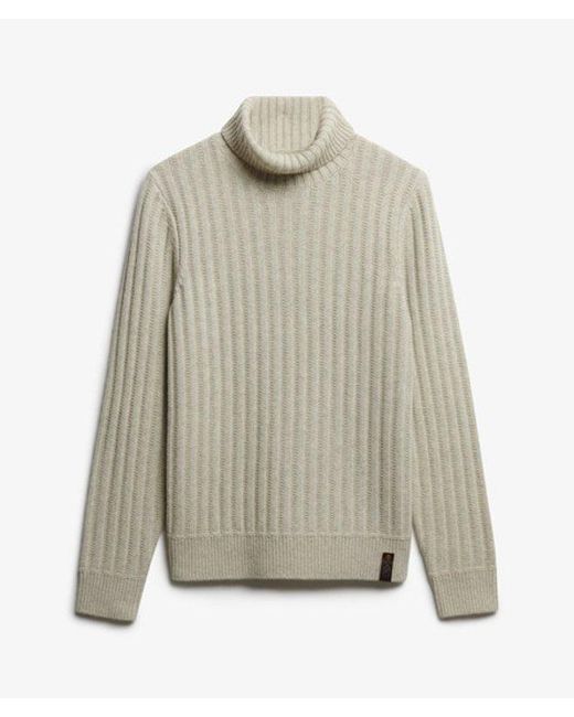 Superdry Gray & Co The Merchant Store - Ribbed Roll Neck Jumper for men