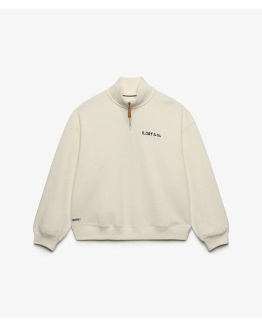 Superdry Natural & Co Heritage Nautical Half Zip Sweatshirt