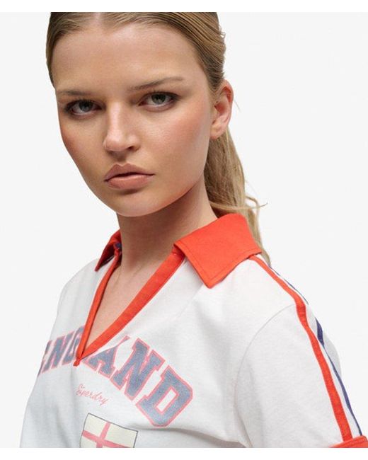 Superdry & Co Athletic Football Collared T-shirt