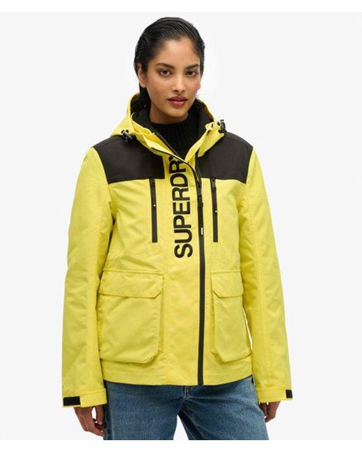 Superdry Yellow & Co Colour Block Ultimate Windbreaker Jacket