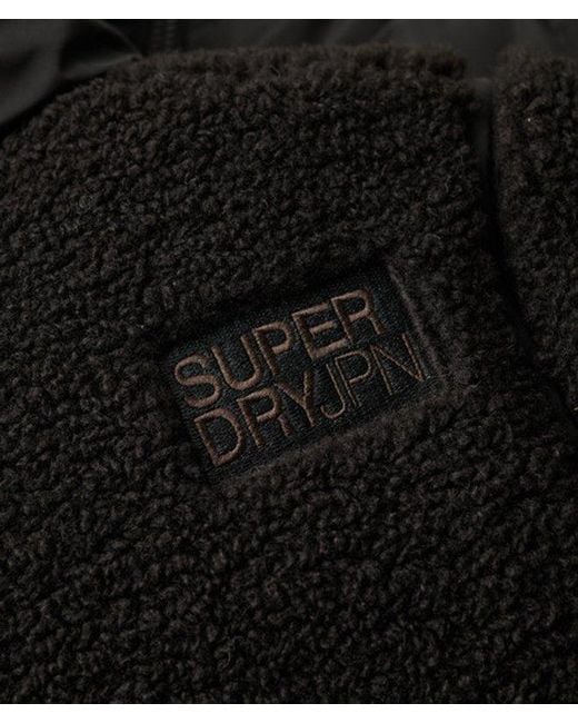 Superdry Everest Hybrid Bomberjack in het Black
