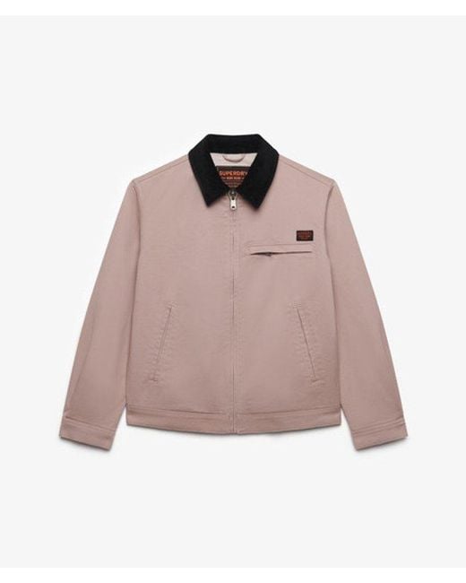 Superdry Pink & Co Cord Collar Ranch Jacket