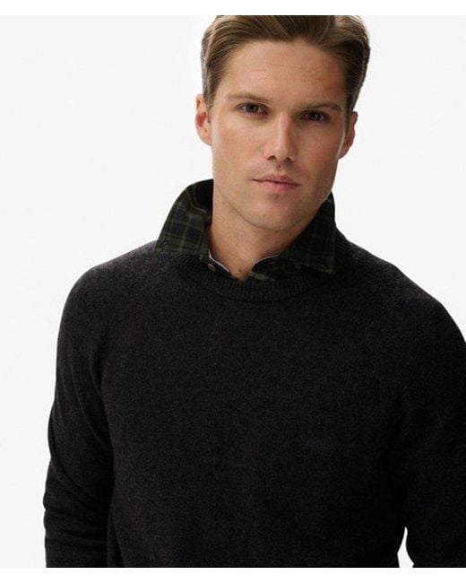 Superdry Black & Co Wool Blend Jumper for men