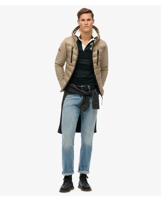 Superdry Brown & Co Slim Fit Hooded Storm Softshell Jacket for men