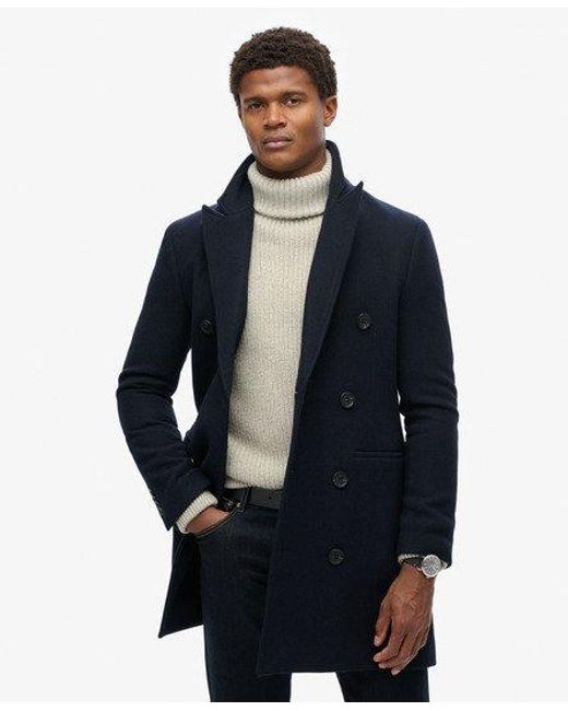 Superdry Blue The Merchant Store - Town Coat for men