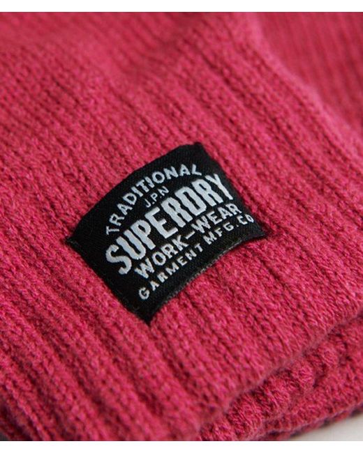 Superdry Red & Co Classic Knitted Gloves