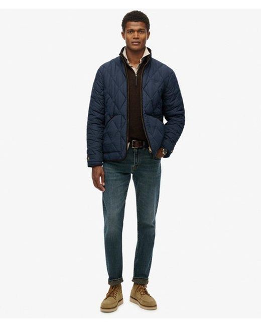 Superdry Blue Quilted Estate Liner Jacket for men