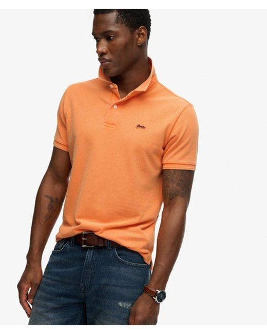Superdry Orange & Co Classic Pique Polo Shirt for men