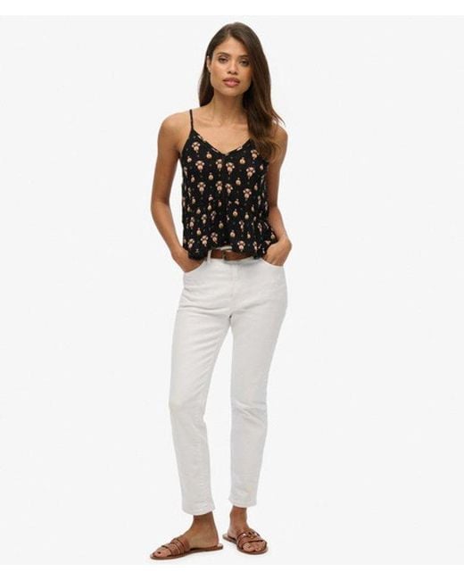 Superdry Black & Co Ladder Trim Cami Top