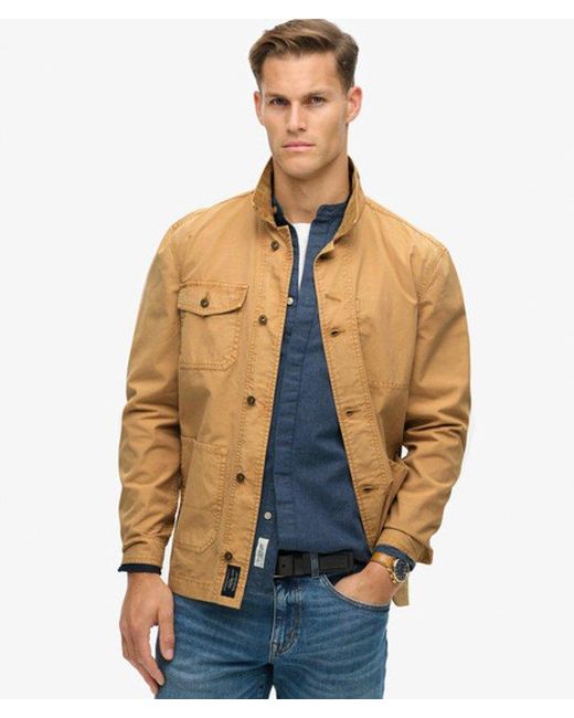 Superdry Blue & Co The Merchant Store - Cotton Work Jacket for men