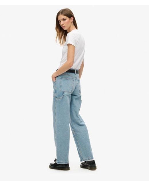 Superdry Blue & Co Mid Rise Denim Carpenter Jeans