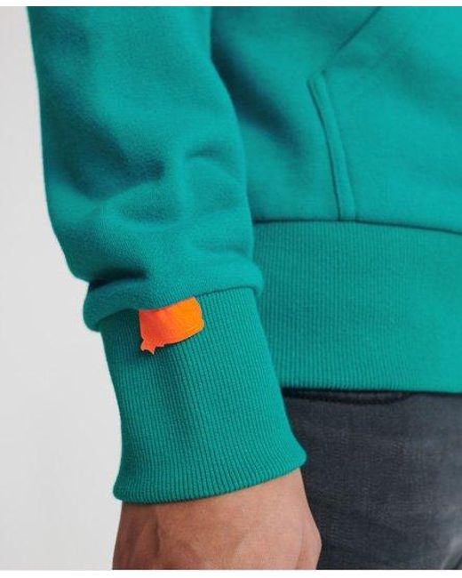 Superdry Green Label Classic Loopback Zip Hoodie Lapis for men