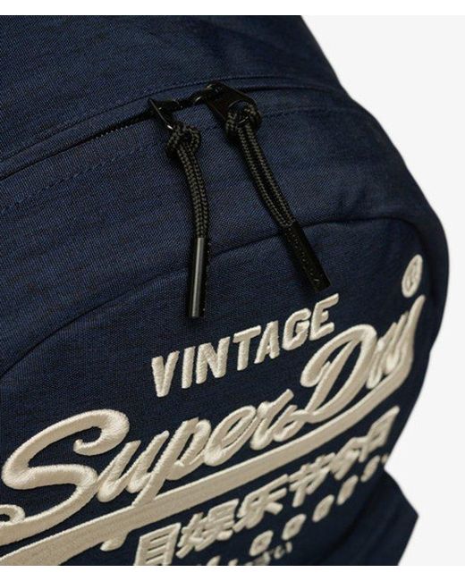 Superdry Blue & Co Ladies Classic Embroidered Heritage Montana Backpack