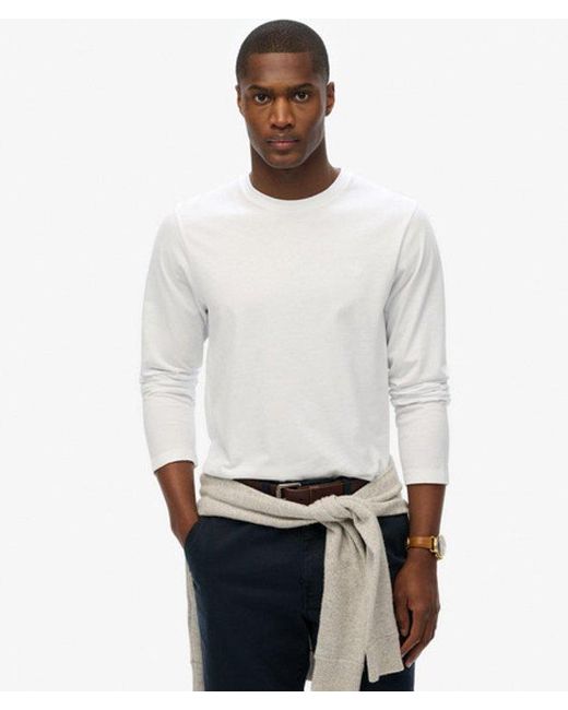 Homme Haut Classique Essential Taille Superdry pour homme en coloris White