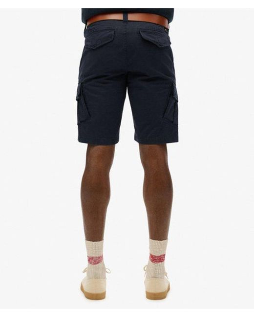 Superdry Blue & Co Organic Cotton Core Cargo Shorts for men