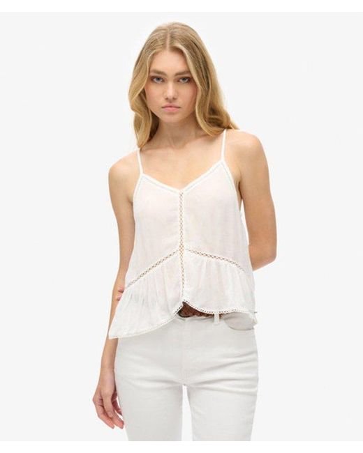 Superdry White & Co Ladder Trim Cami Top