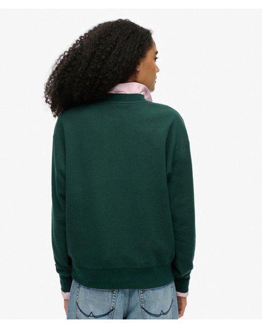 Superdry Green & Co Suika Embroidered Loose Crew Sweatshirt
