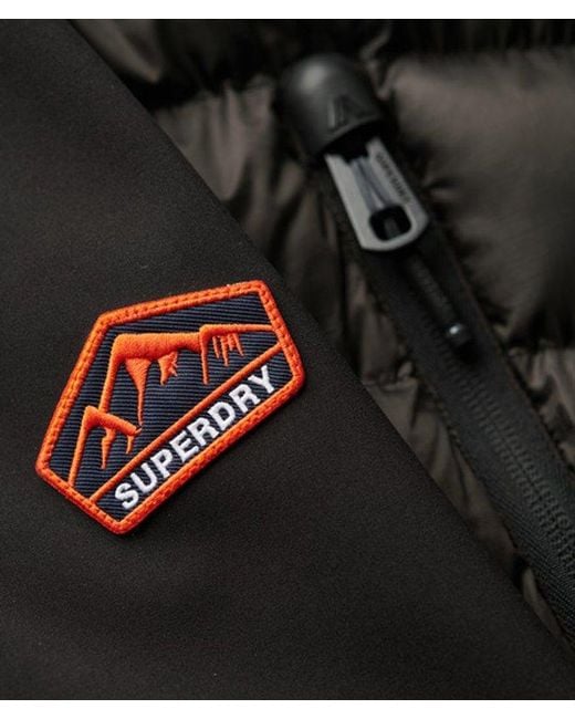 Superdry Storm Softshell Jas Met Capuchon in het Black voor heren