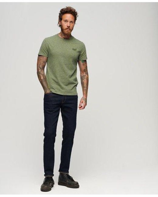 T-shirt essential logo en coton bio Superdry pour homme en coloris Green