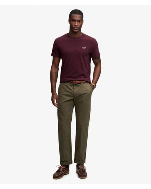 Superdry Red & Co Essential Serif Logo Embroide for men