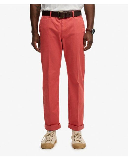 Superdry Red & Co Premium Regular Chinos for men