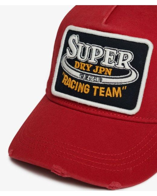Casquette camionneur à logo graphique Superdry en coloris Red