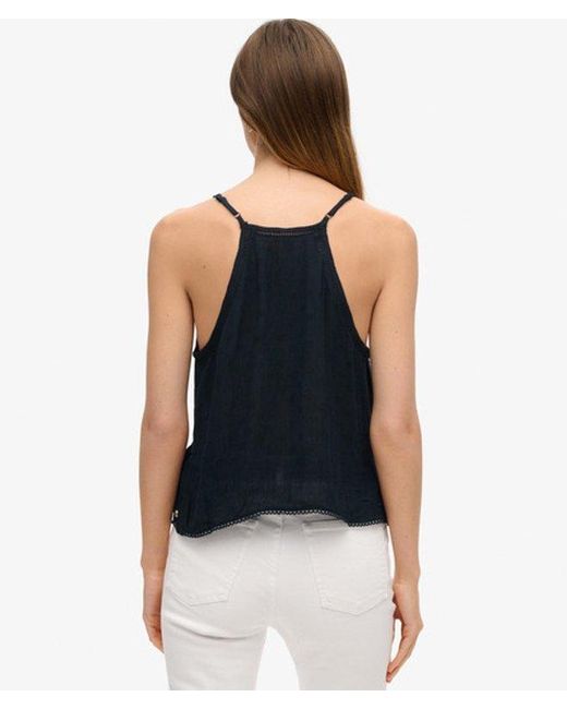 Superdry Blue & Co Ladder Trim Cami Top