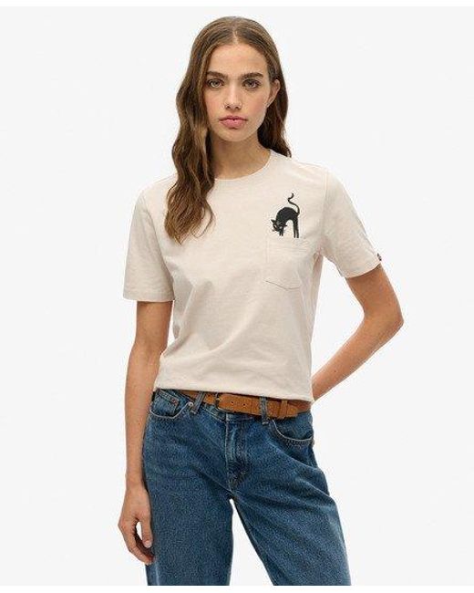 Superdry Blue Psychic Readings Relaxed T-shirt