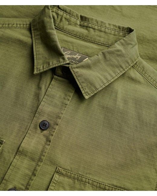 Superdry Green & Co Military Long Sleeve Shirt for men